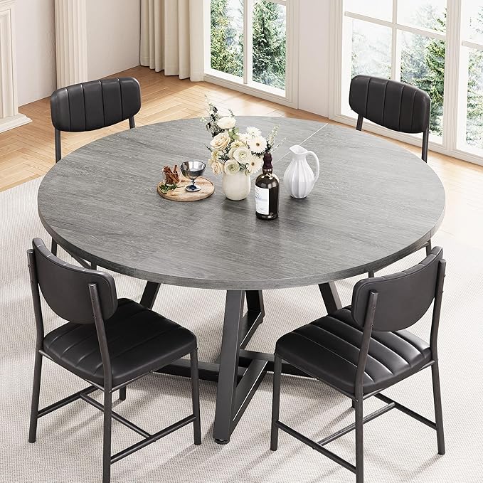 51“ Round Kitchen Dining Room Table - Image 5