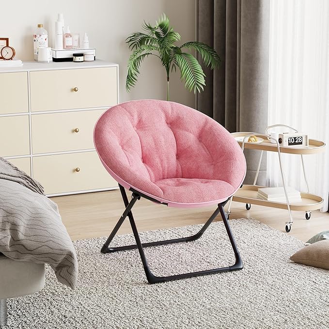 Saucer Chair with Faux Fur Cover - Image 7