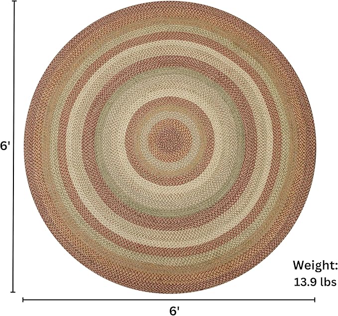 Harvest Multicolor Round Braided Rug, Dining Room, Everywhere - Image 2