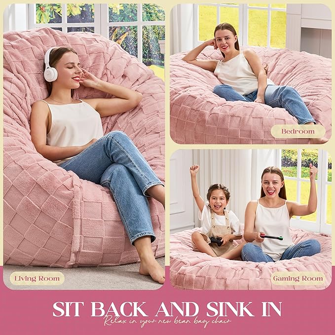 Hobestluk Bean Bag Chairs Beanbag Chair - Image 5