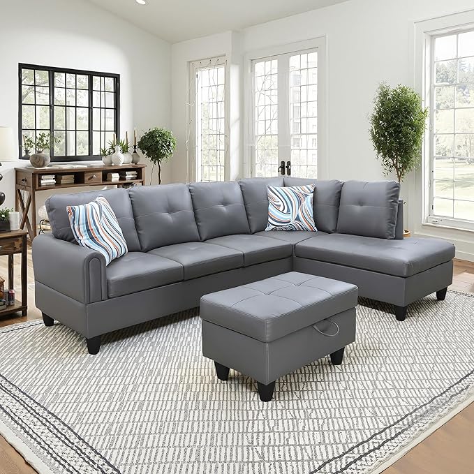 NicBex Sectional Couch 3 Pieces Sofa Set - Image 2