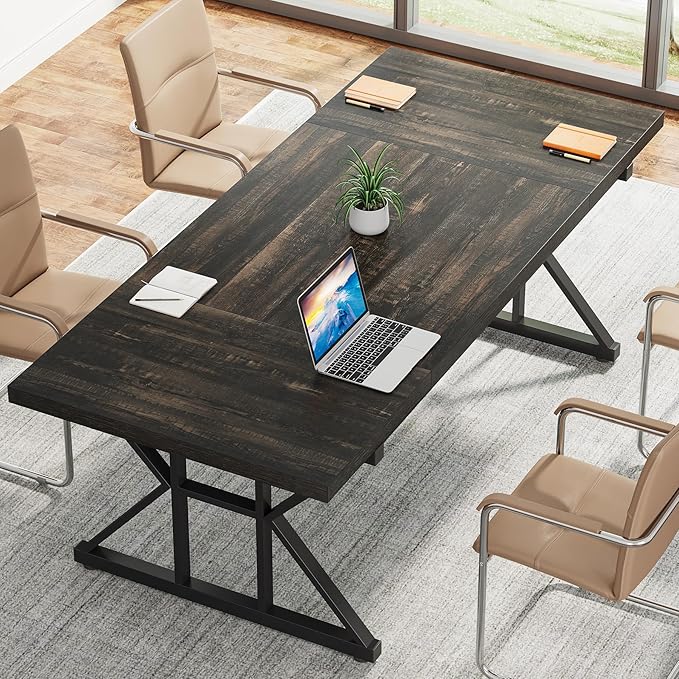 Tribesigns 70.8-Inch Executive Desk, Large Computer Office Desk Workstation - Image 4