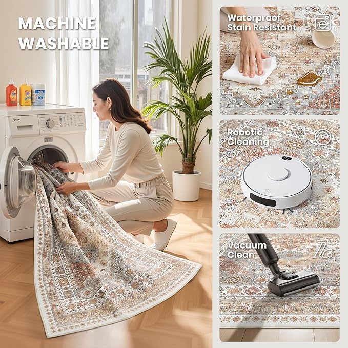 zesthome Washable Runner Rug 2.5x12 - Image 4
