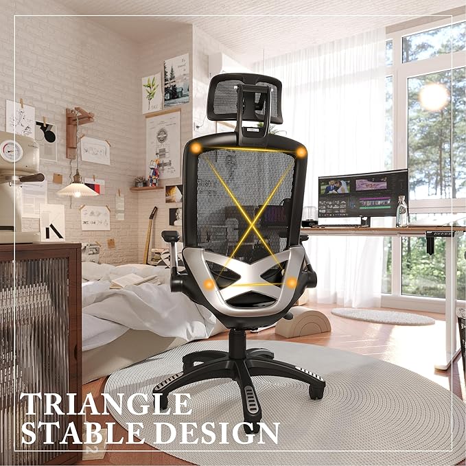 GABRYLLY Ergonomic Office Mesh Chair, High-Back Desk Chair - Image 7