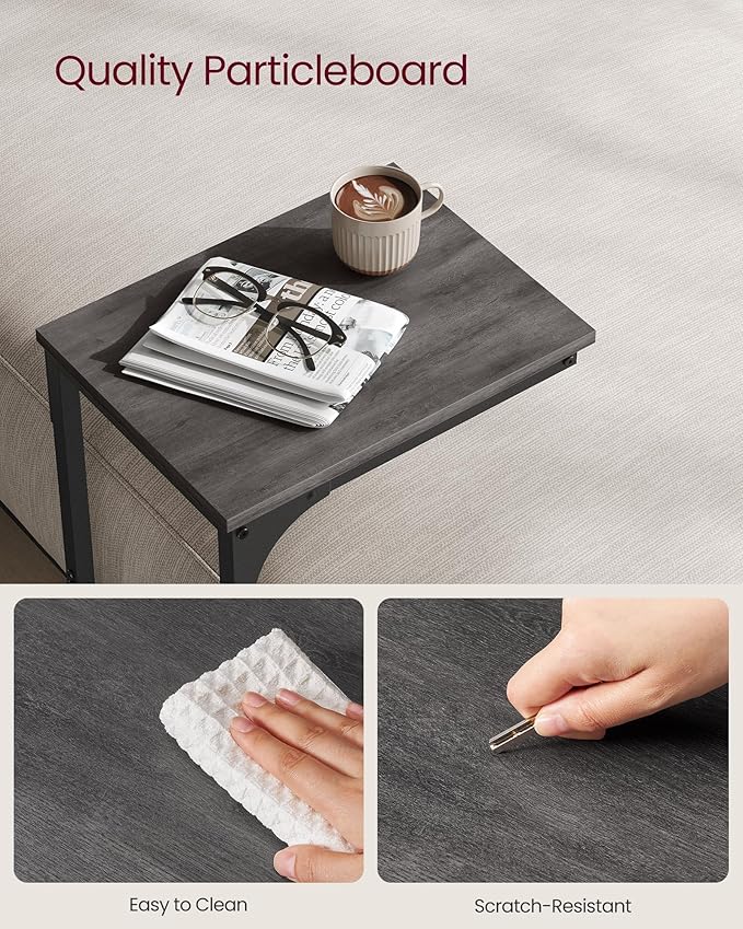 VASAGLE C-Shaped End Table, Small Side Table - Image 5