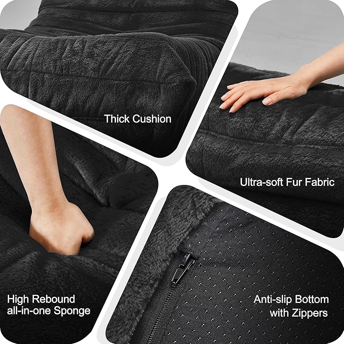 Bean Bag Chairs for Adults Giant Bean Bag Chair Memory Foam BeanBag Chair Big - Image 7