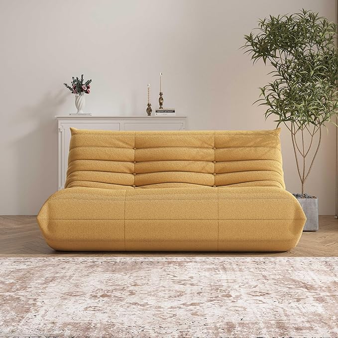 Bean Bag Chair, Loveseat Fireside Chair Bean Bag Sofa Large Bean Bag Chair - Image 4
