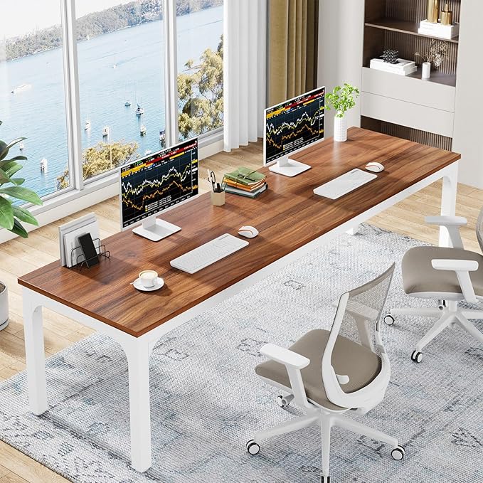 Tribesigns 78.7 Inches Extra Long Computer Desk 2 Person Desk, Double Long Desk by Tribesigns