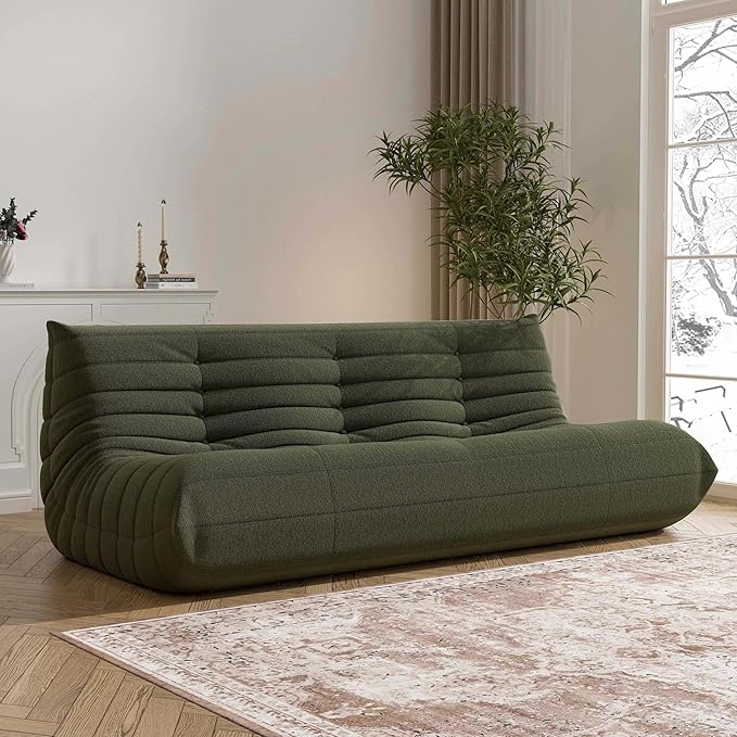 Big Bean Bag Chairs for Adults, 3 Seater Large Floor Sofa by Unknown