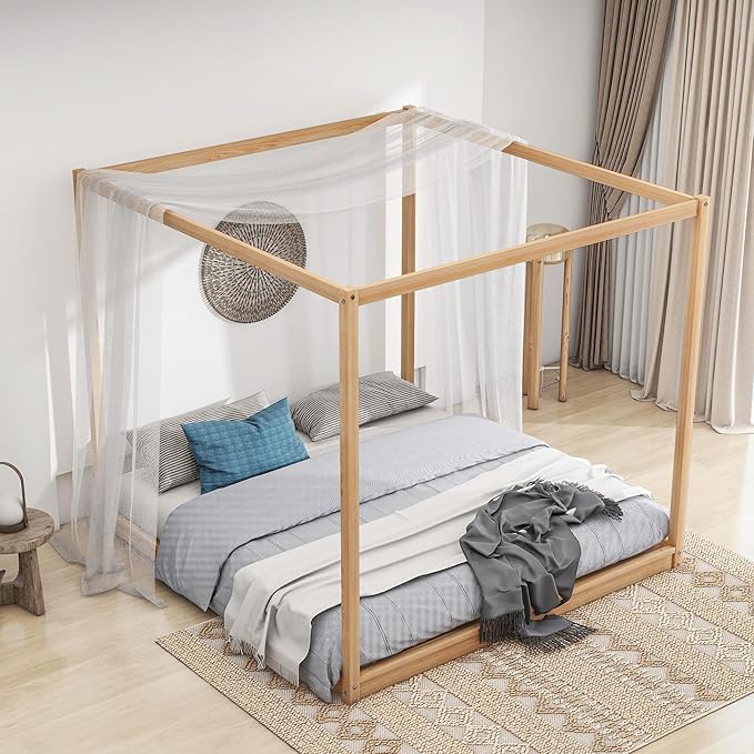 King Size Canopy Platform Bed - Image 4
