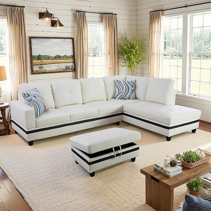 NicBex Sectional Couch 3 Pieces Sofa Set by NicBex