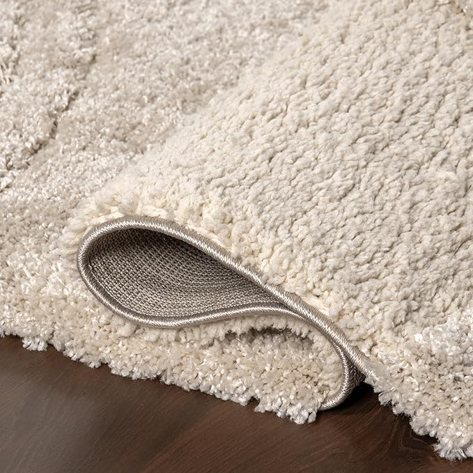 nuLOOM Gloria Abstract Shag Area Rug, Light Brown - Image 5