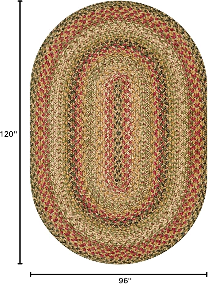 Homespice Kingston Oval Jute Area Rugs 8x10' – Ideal as Multi Color Rugs - Image 2