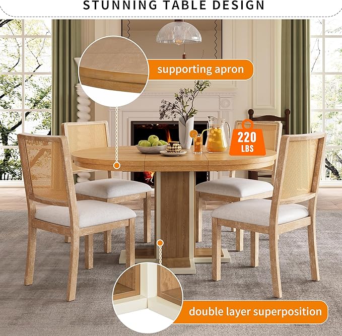 Ball & Cast Farmhouse Extendable Dining Table - Image 5