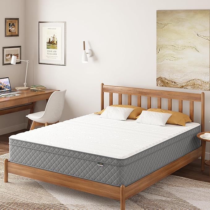 Queen Mattress, 12 Inch Cooling-Gel Memory Foam and Pocket Spring Hybrid - Image 3