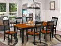 East West Furniture QUDA7-BCH-W 7 Piece Dining Table Set Consist of a Rectangle by EastWestFurniture