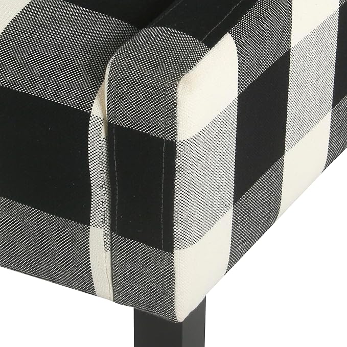 Homepop Home Decor | Upholstered Swoop Arm Accent Chair | Accent Chairs - Image 6
