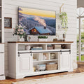 IRONCK Farmhouse TV Stand for 75+ Inch TV, Media Console for Living Room by IRONCK