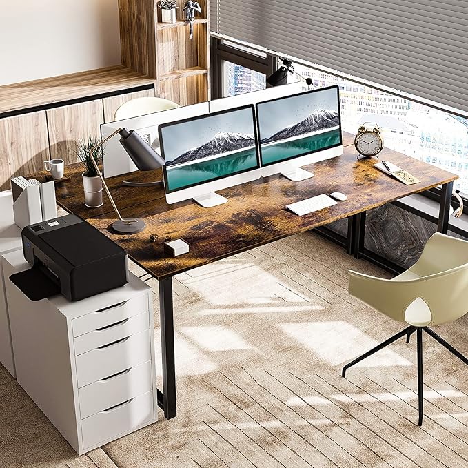 Coleshome 63 Inches Computer Desk, Modern Desk - Image 4
