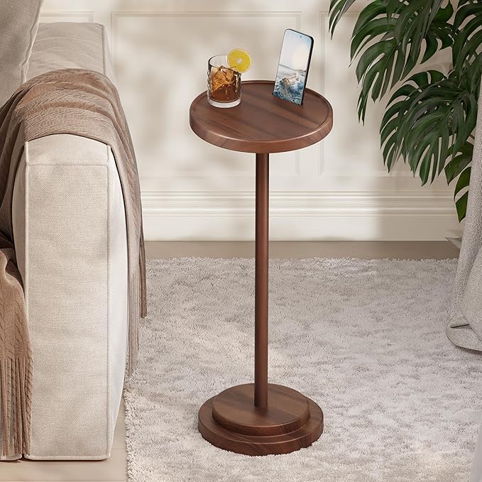 BLUEWEST Drink Table, 24.4" Tall Compact Side Table by BLUEWEST