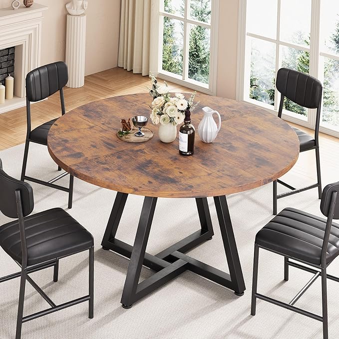 51“ Round Kitchen Dining Room Table - Image 5