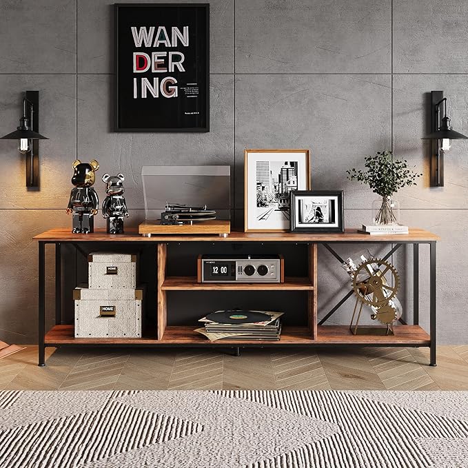WLIVE TV Stand for 70 Inch TV, Entertainment Center - Image 4