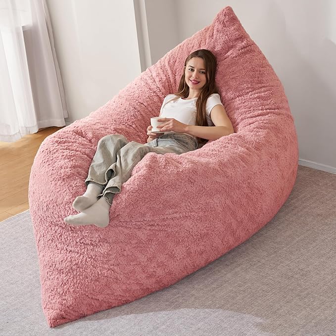 HABUTWAY 4 in 1 Bean Bag Chair, Giant Memory Foam Filling Bean Bag Sofa - Image 3