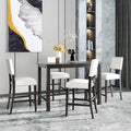 5 Pieces Dining Table Set, Wooden Living Room Furniture by Unknown