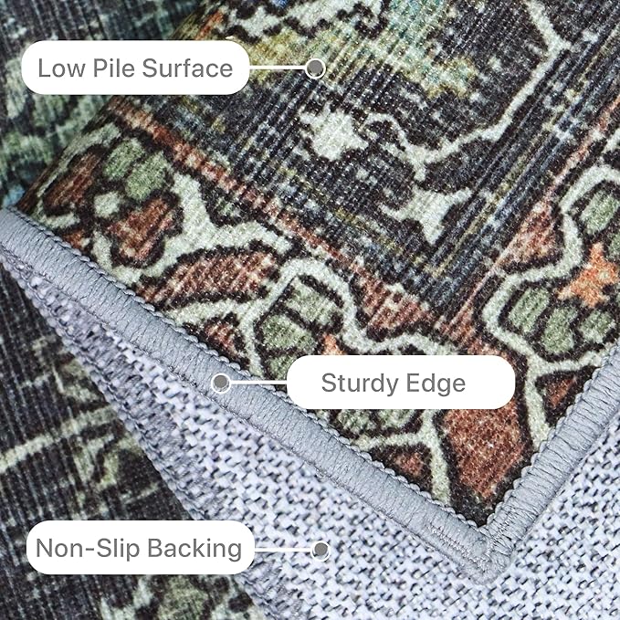 10X12 Area Rugs Machine Washable Rugs - Image 5