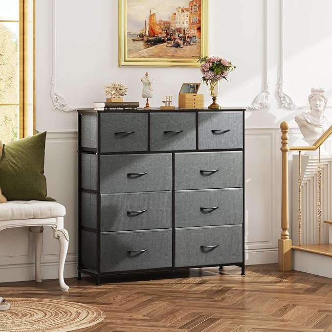 WLIVE 9-Drawer Dresser, Fabric Storage Tower - Image 9