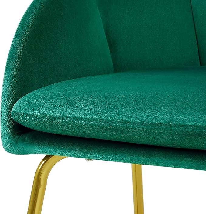 Yaheetech Flower Velvet Vanity Chair, Modern Side Chair Armchair - Image 7