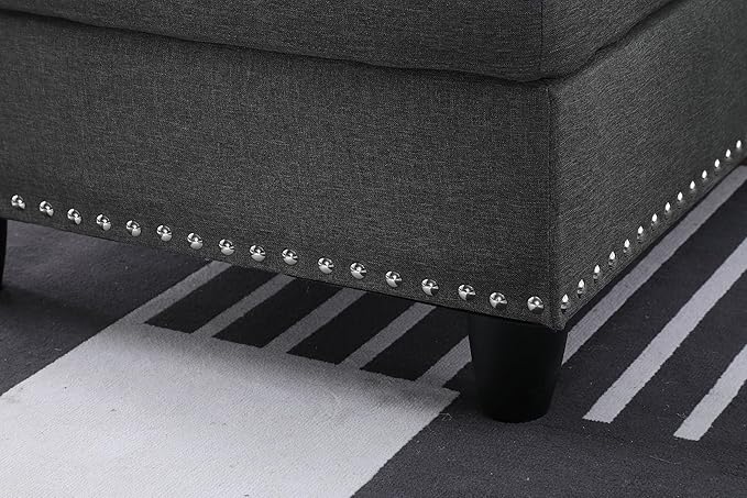 Ball & Cast 98" L Shaped Modular Sectional Couch - Image 11
