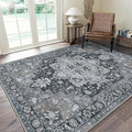 GENIMO 7'6''x9'6'' Area Rugs for Living Room, Machine Washable Non Slip Vintage by GENIMO
