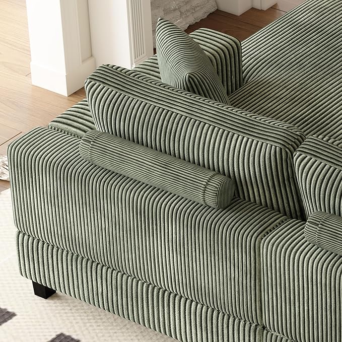 99" Symmetrical U Shaped Reversible Modular Sectional Sofa, Convertible Sofa - Image 4