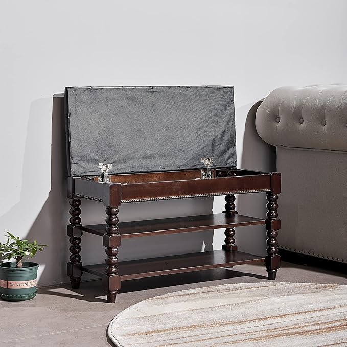 Shoe Storage Bench, Entryway Shoe Rack - Image 4