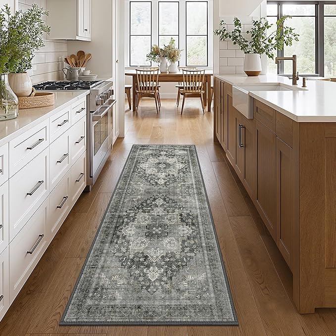 GENIMO 2x5 Runner Rugs for Hallway, Machine Washable Non Slip Vintage Rugs - Image 2