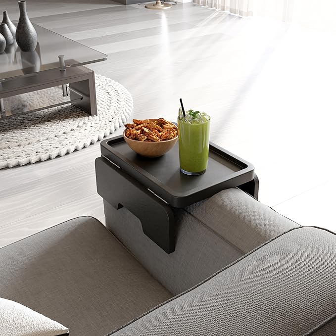 HOLANA Acacia Wood Sofa Armrest Tray - Image 5