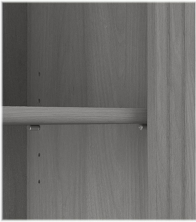 Bush Furniture Saratoga Tall 5 Shelf Bookcase in Modern Gray, Home Office - Image 5
