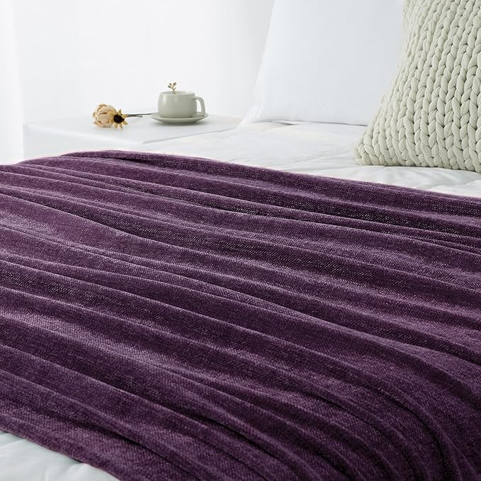 Chenille Throw Blanket for Couch 50"X 60", Soft Cozy Throws - Image 9