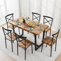 Ball & Cast 7 Pieces Dining Table Set, Kitchen Table and Chairs by BallCast