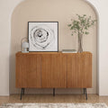 NTC Veil Modern Sideboard with 3 Doors, Buffet Cabinet with Vertical Groove by NTC