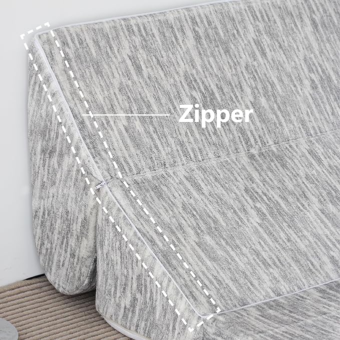 N&V Folding Chainse Lounger Bean Sofa, Foam Filling Folding Matress Sofa - Image 8