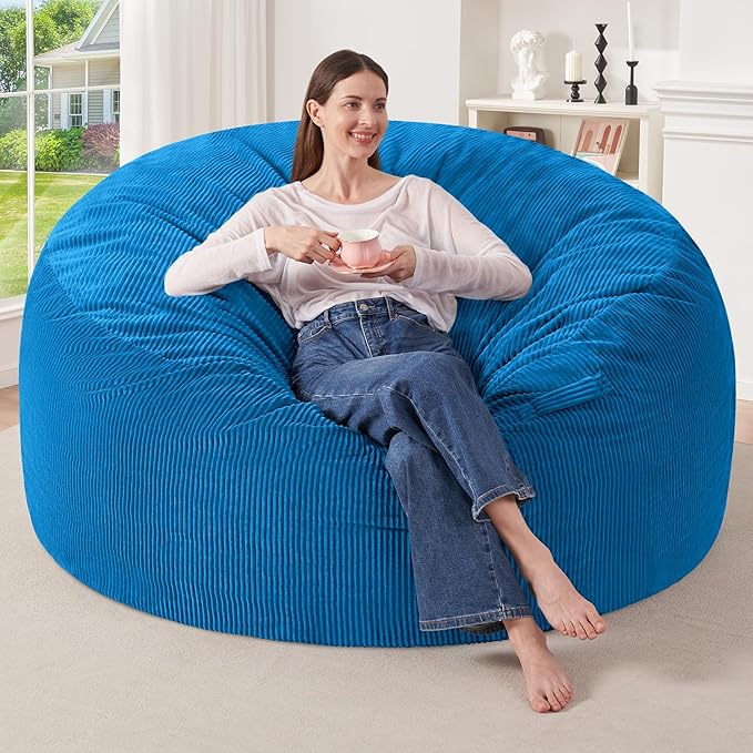 HABUTWAY 5FT Bean Bag Chair, Giant Bean Bag Chairs by HABUTWAYMakeYourLifeComfortable