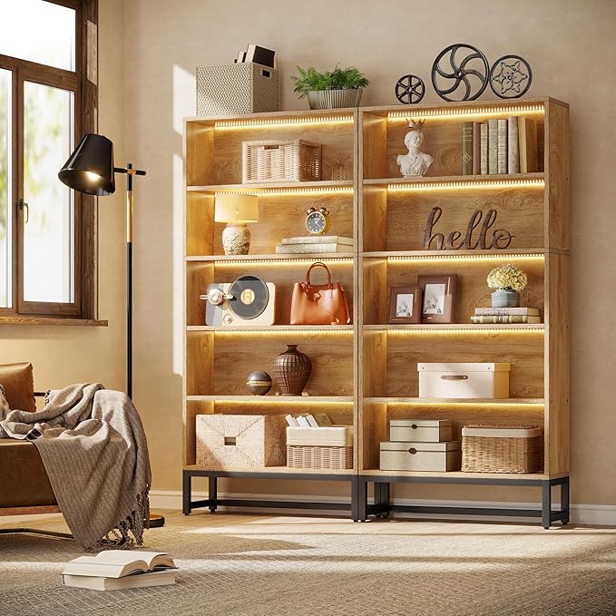 Tribesigns Tall Bookcase and Bookshelf, 70.8" Large Bookcases Organizer - Image 6