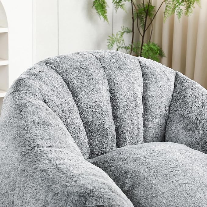Furniliving Bean Bag Chair, Giant Bean Bag Chair Stuffed Floor Sofa - Image 6