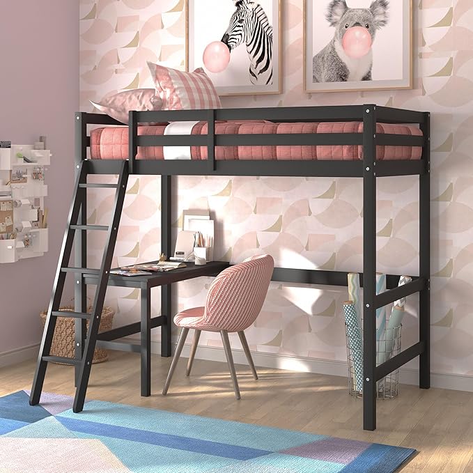 Hillsdale Caspian Youth Solid Wood Twin Loft Bed - Image 13