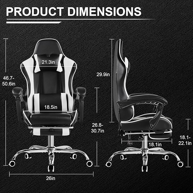 VECELO Ergonomic Gaming Chair - Image 3