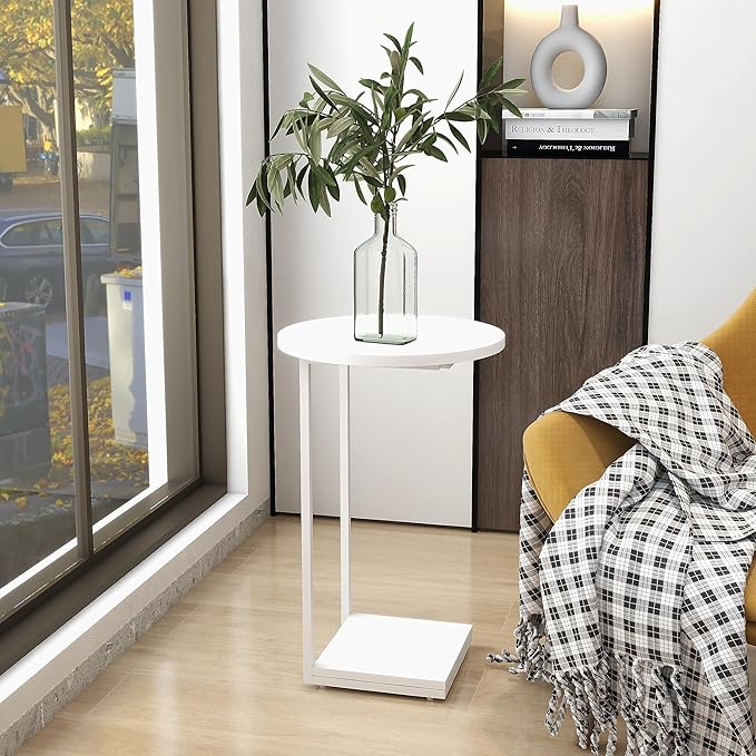 HDANI C Table End Table, Couch Table That Slide Under, Sofa Side Table in - Image 2