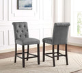 Roundhill Furniture Hendley Solid Wood Tufted Counter Height Stools by RoundhillFurniture