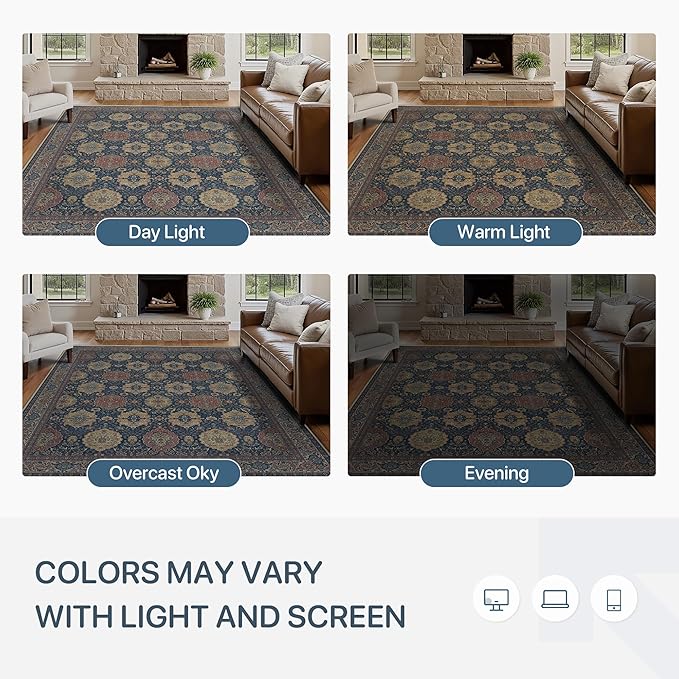 8X10 Area Rugs Machine Washable Rugs - Image 6